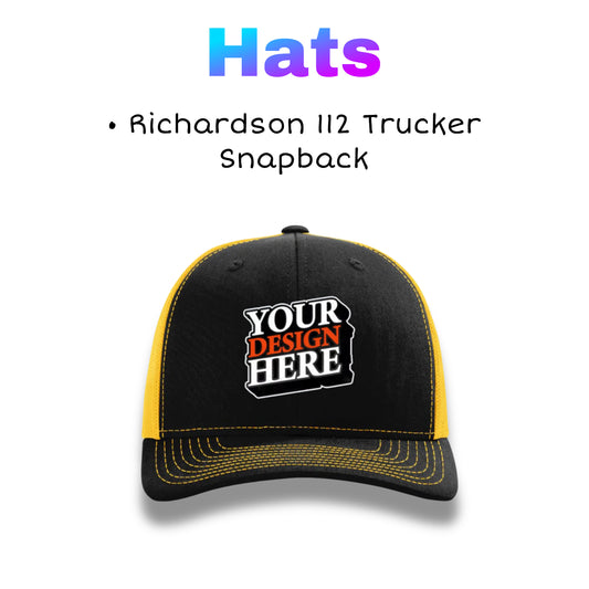 Hats - Richardson 112 Trucker Snapback